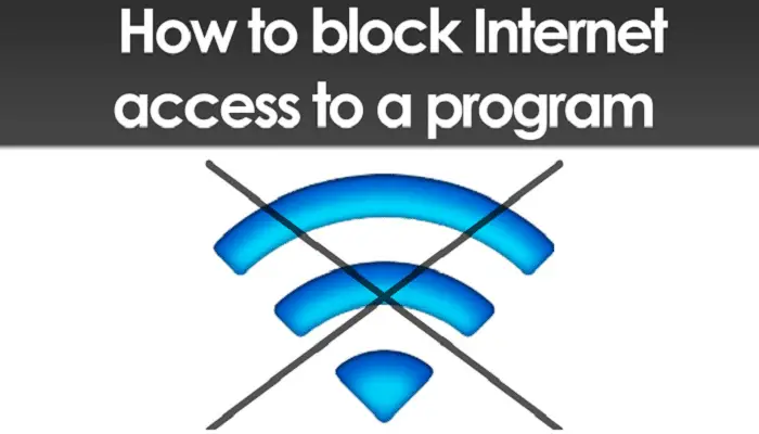 blocking internet acess to a program
