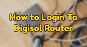 digisol router login