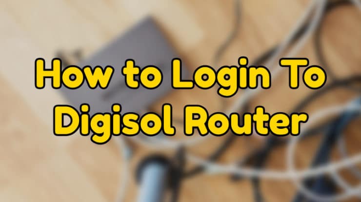 digisol router login