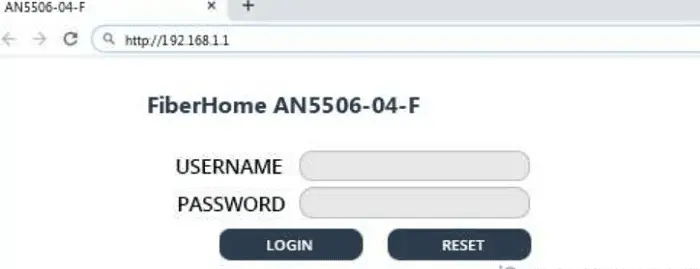 admin password connection