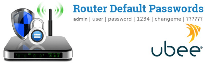 ubee router default login