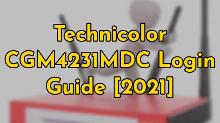 Technicolor CGM4231MDC Login