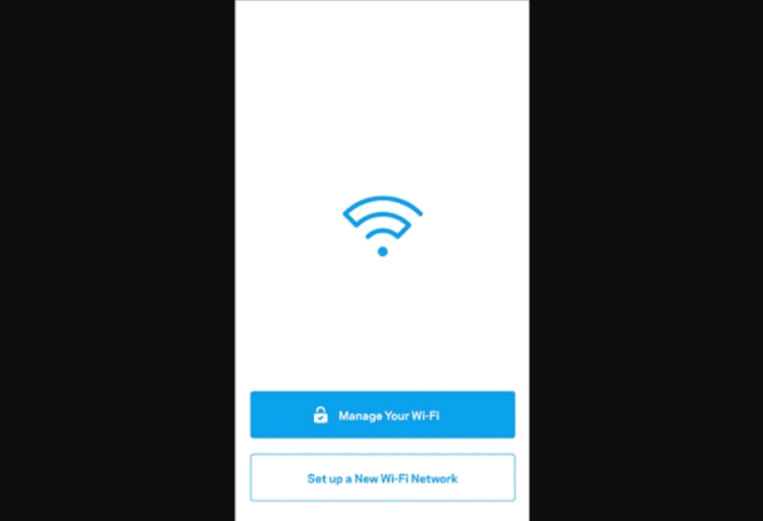 click on manage your wifi