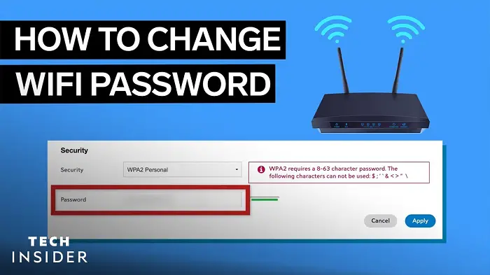 How to change the WiFi Password