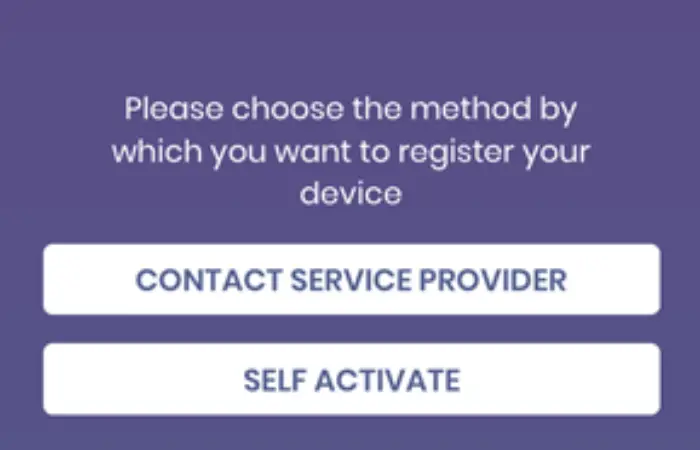 self-activation page