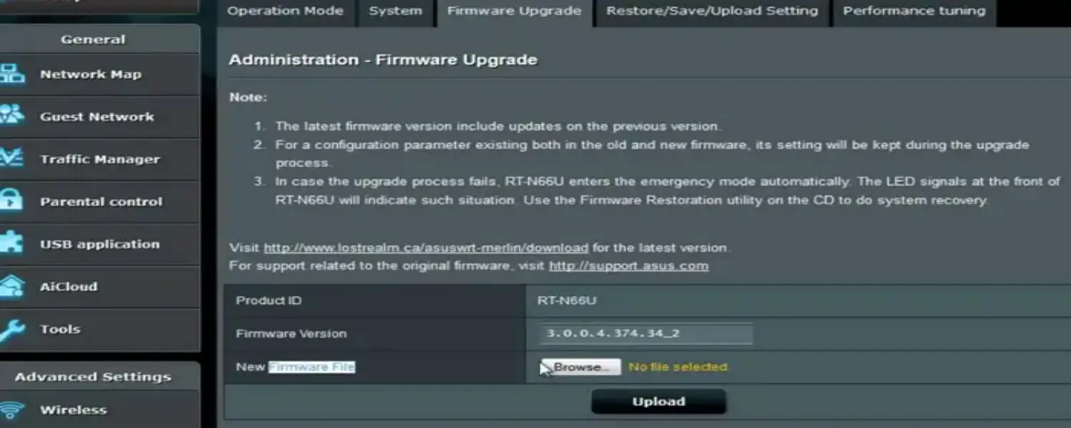 firmware upgrade asus