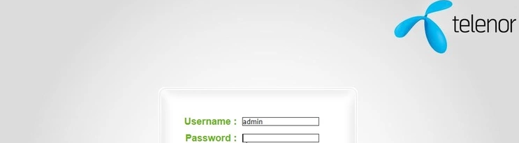telenor username and password