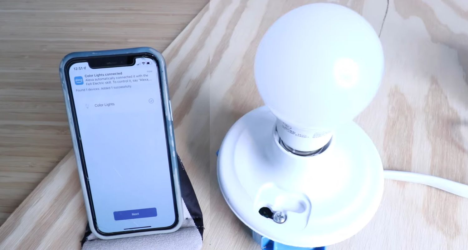 device connected to feit electric app